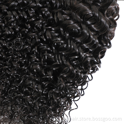 9A Factory Supply 8-24inch Jerry Curly Hair Weaving Natural Black Color 100% Indian Virgin Human Hair Extension Wigs